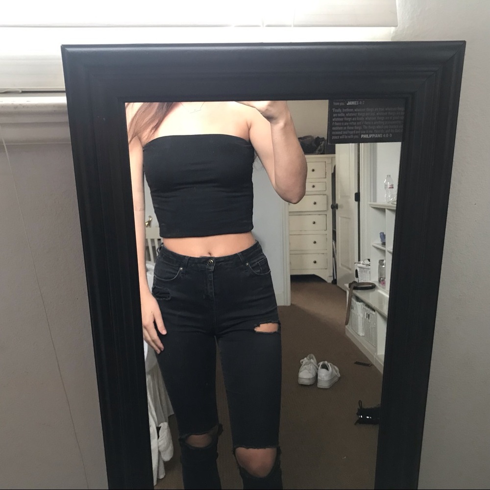 Brandy black tube top